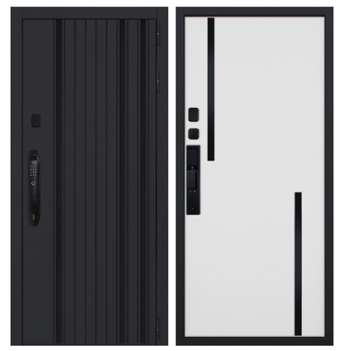 Стальная дверь "Solana" (биометрический замок Smart lock DZ 888)