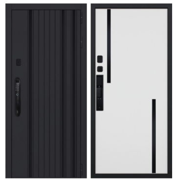 Стальная дверь "Solana" (биометрический замок Smart lock DZ 888)