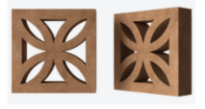 Декоративный бетонный блок