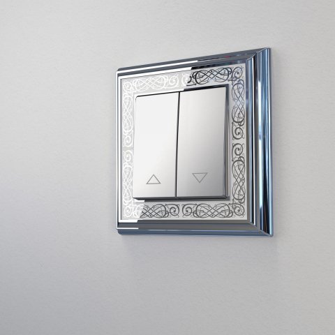 Рамка на 1 пост Werkel Palacio Gracia хром/белый W0011431 4690389159367