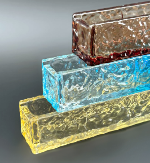 Стеклянный кирпич D34