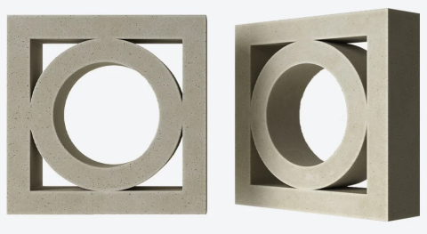 Декоративный бетонный блок OL02