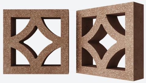 Декоративный бетонный блок OL09 полированный