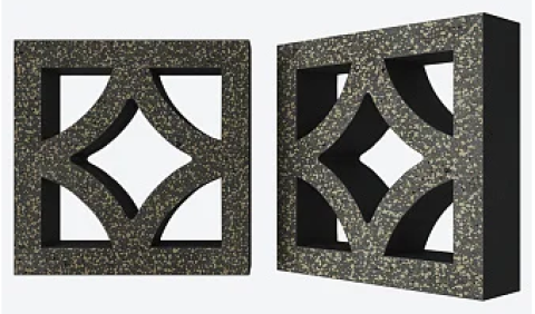 Декоративный бетонный блок OL09 полированный