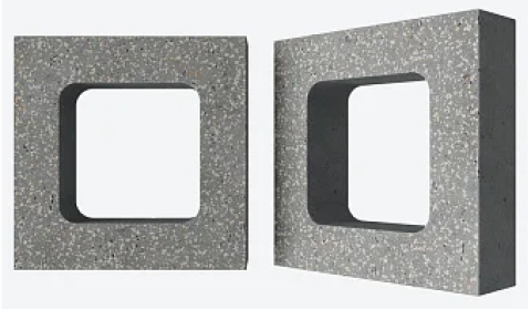 Декоративный бетонный блок OL10 полированный