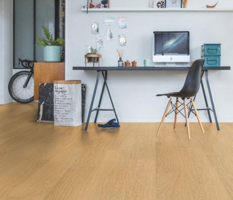 Замковый виниловый пол Quick-Step Pulse Click Plus PUCP40098 Дуб чистый медовый