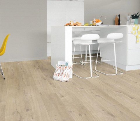 Замковый виниловый пол Quick-Step Pulse Click Plus PUCP40103 Дуб хлопковый бежевый