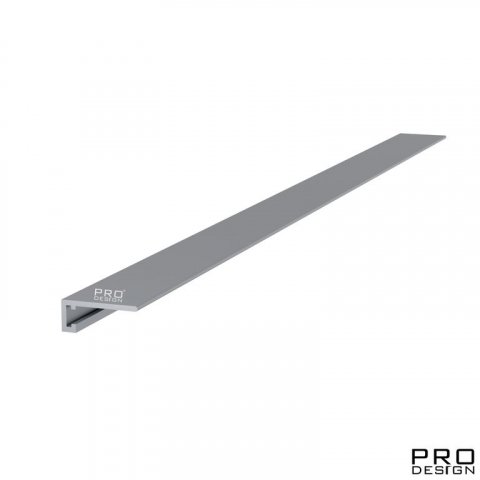 Микроплинтус Mini 7067 Серебро Pro Design 6,15 мм х 15,5 мм х 2700 мм