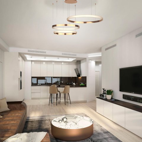 Подвесной светодиодный светильник Eurosvet Smart Posh 90275/3 медный