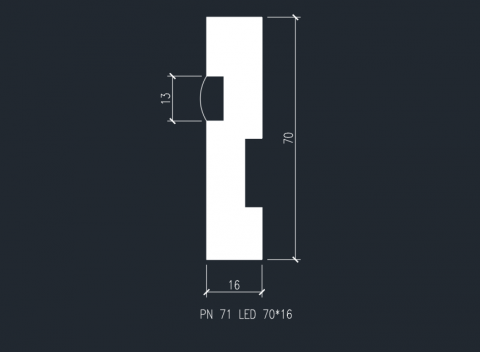 PN 021 LED (70*16*2000 мм)
