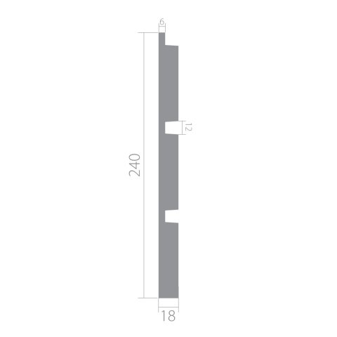 Стеновая панель Ultrawood арт. UW 05 i (2000 х 240 х 18 мм.)