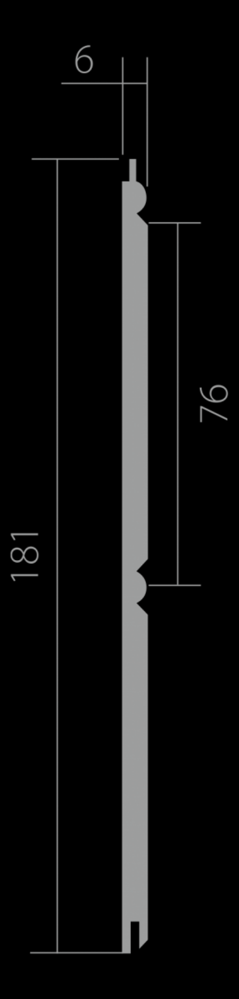Панель Ultrawood арт. Wain 0002 (813 х 181 х 6) (6 шт/упак)
