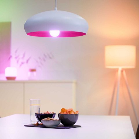 Лампа светодиодная диммируемая WiZ E27 11W RGB+CCT матовая Wi-Fi BLE 75WG95E27922-65RGB1PF/6 929002383902