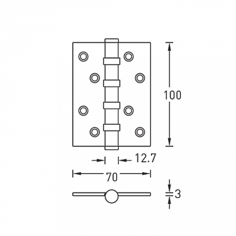 A010-C 100X70X3-4BB-1ACF