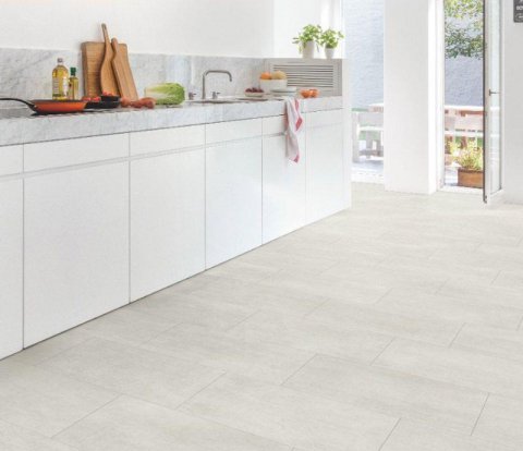 Замковый виниловый пол Quick-Step Ambient Click Plus AMCP40049 Бетон светлый