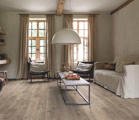 Клеевой виниловый пол Quick-Step Balance Glue Plus BAGP40026 Дуб Коттедж серо-коричневый