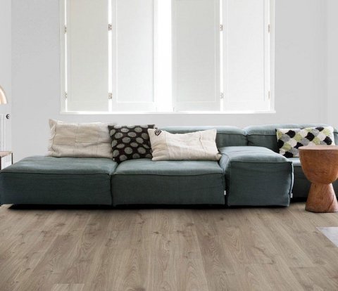 Клеевой виниловый пол Quick-Step Balance Glue Plus BAGP40026 Дуб Коттедж серо-коричневый
