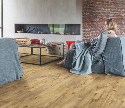 Замковый виниловый пол Quick-Step Balance Click PLUS BACP40029 Каштан винтажный натуральный