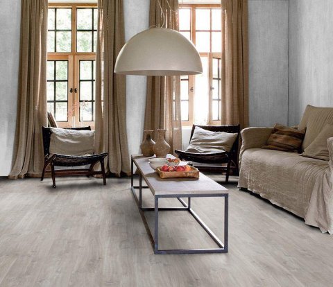 Клеевой виниловый пол Quick-Step Balance Glue Plus BAGP40030 Дуб Каньон серый пилёный