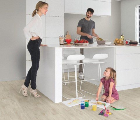 Замковый виниловый пол Quick-Step Balance Click PLUS BACP40038 Дуб Каньон бежевый