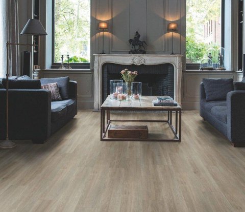 Клеевой виниловый пол Quick-Step Balance Glue Plus BAGP40053 Серо-бурый шелковый дуб