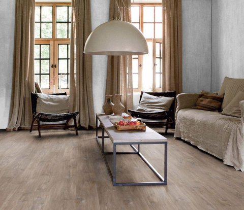Клеевой виниловый пол Quick-Step Balance Glue Plus BAGP40059 Дуб Каньон тёмно-коричневый пилёный