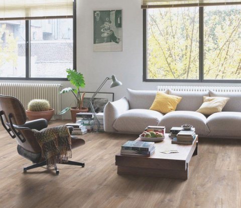 Клеевой виниловый пол Quick-Step Balance Glue Plus BAGP40127 Дуб Каньон коричневый