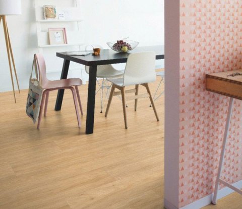 Клеевой виниловый пол Quick-Step Balance Glue Plus BAGP40130 Дуб шёлковый тёплый натуральный