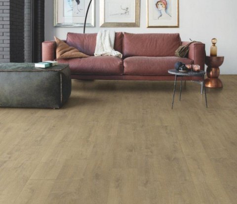 Замковый виниловый пол Quick-Step Balance Click BACL40159 Дуб бархатный песочный