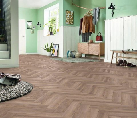 Ламинат Kronoswiss Herringbone D 3766 Дуб Мец