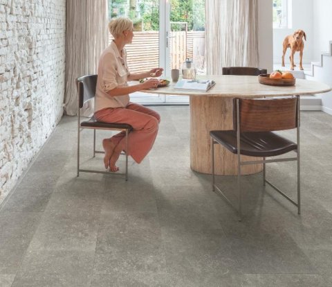Ламинат Quick-Step Muse Ultra MUU5485 Тёмный голубой камень