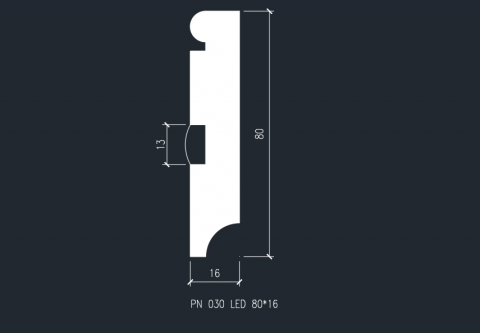 PN 030 LED (80*16*2000 мм)