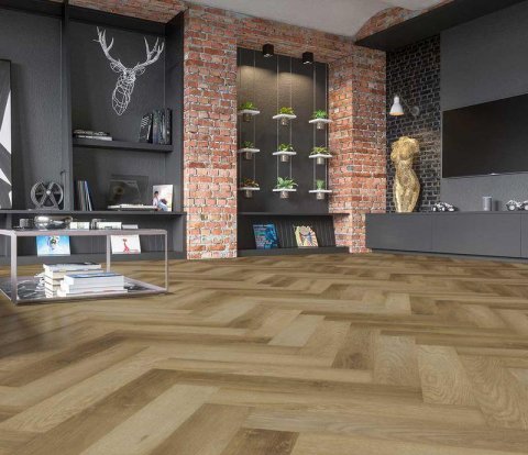 Кварцевый SPC ламинат Fargo Parquet 33-2187-09 Дуб Афины