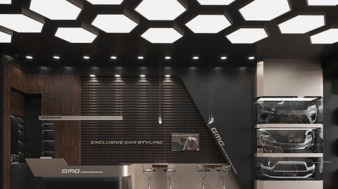 Потолочный светодиодный светильник Siled Hexago 7372427