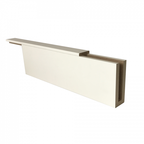 Брус декоративный МДФ 40*110 белый матовый
