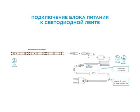 Блок питания Apeyron 24V 12W IP44 0,5A 03-58