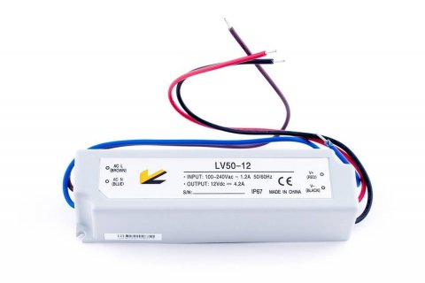 Блок питания SWG 12V 50W IP67 4A LV-50-12 000101