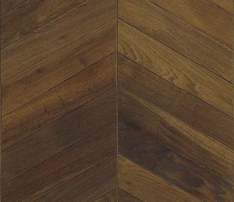 Французская елка Kahrs Chevron Дуб Шеврон темно-коричневый 60°