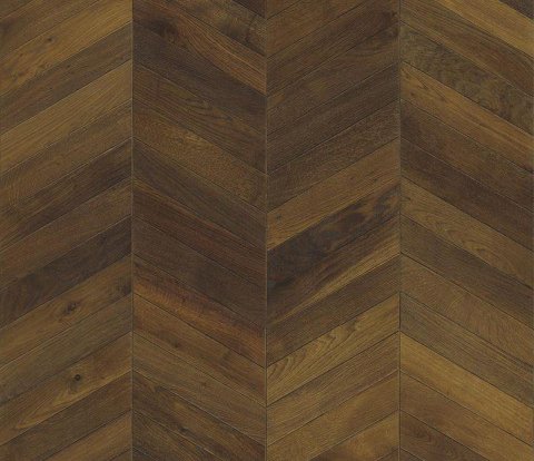 Французская елка Kahrs Chevron Дуб Шеврон темно-коричневый 60°