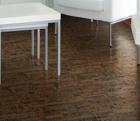 Замковое напольное пробковое покрытие Corkstyle Cork Pro Linea Brown