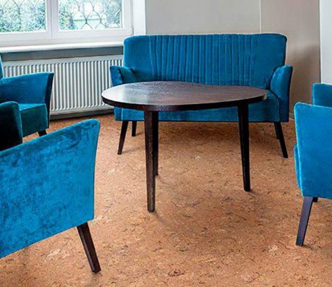 Клеевое напольное пробковое покрытие Corkstyle Natural Cork Rombo New