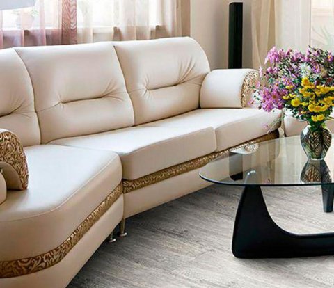 Замковое напольное пробковое покрытие Corkstyle Wood Castle Oak White
