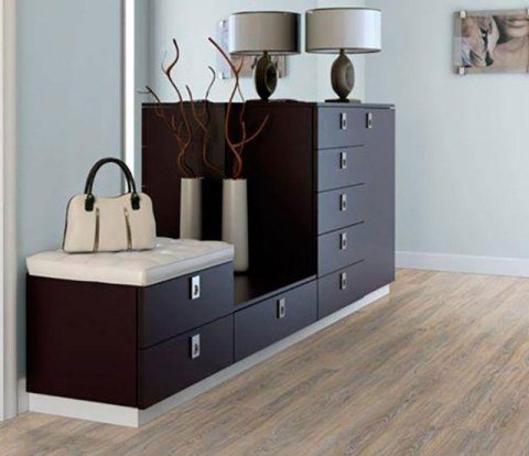 Клеевое напольное пробковое покрытие Corkstyle Wood CorkOak Leashed