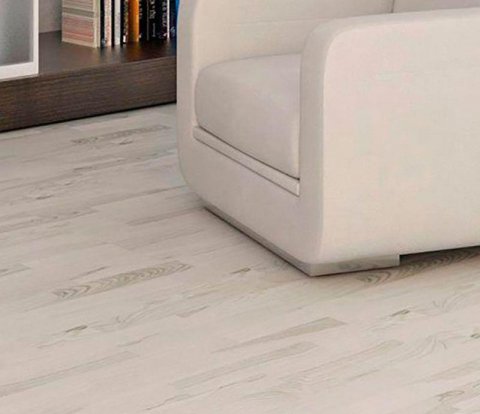 Клеевое напольное пробковое покрытие Corkstyle Wood Esche Weiss