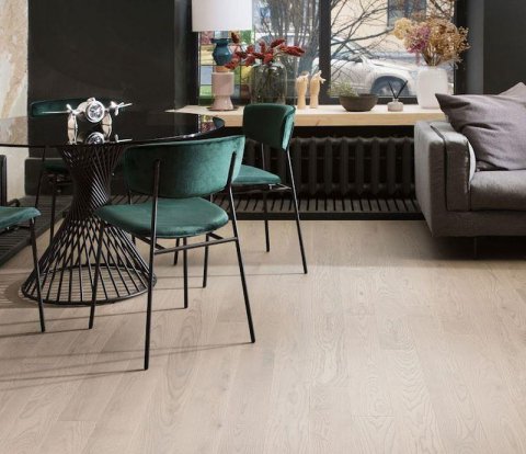 Инженерная доска Coswick Brushed & Oiled 1263-7584 Ясень Серое Облако