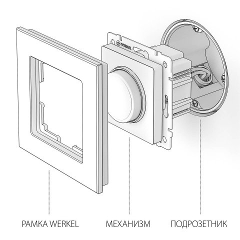 Диммер Werkel черный матовый W1142008 4690389156779