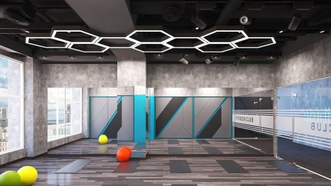 Потолочный светодиодный светильник Siled Hexago-02-Prof 7371802