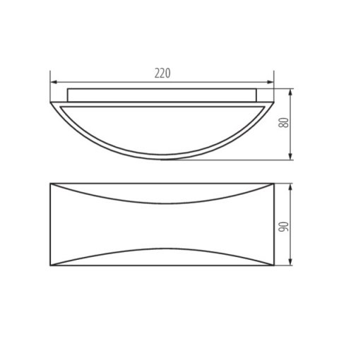 Фасадный светильник Kanlux BISO LED EL 8W-GR 29260