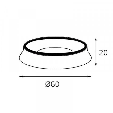 Кольцо декоративное Italline M03-046 ring black