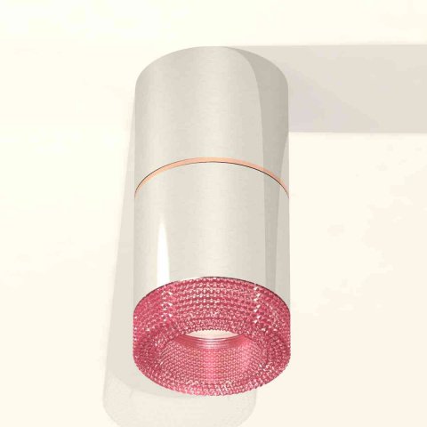Комплект накладного светильника Ambrella light Techno Spot XS7405082 PSL/PI серебро полированное/розовый (C7405, A2073, C7405, N7193)